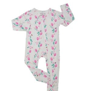 Hamptons Rosé Zippered Romper  NWT 0-3 months